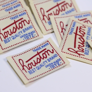 手工领标源头工厂 织标织唛现货通用服装 美式 复古风英文彩色童装