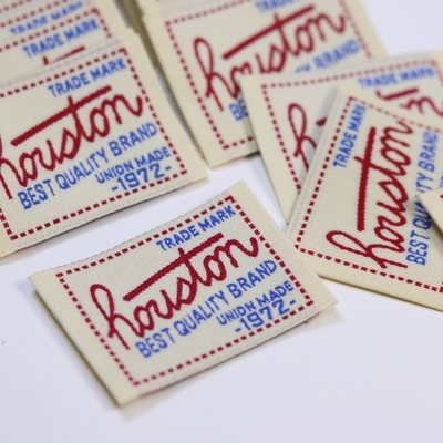 美式复古风织唛布标现货