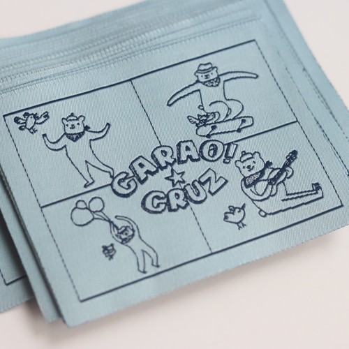 外贸小熊品标布标现货