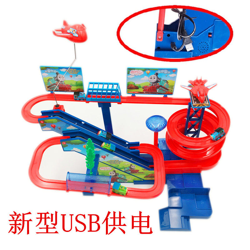 CONVEYOR BELT MODEL CHILDRENS ASSEMBLY YU SHIXING A333-79 LARGE RAIL TRAIN USB TOY BIRTHDAY 61 GIFT