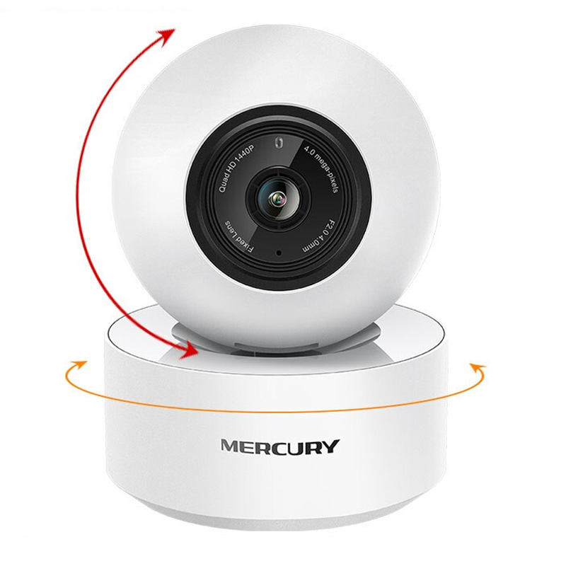 水星(mercury)无线监控摄像头 400万高清云台家用智能网络家庭安防