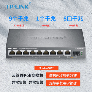 SG2210P 8口全千兆48V標(biāo)準(zhǔn)PoE供電 LINK SFP光口WEB網(wǎng)管交換機(jī) 企業(yè)安防監(jiān)控網(wǎng)絡(luò)無(wú)線(xiàn)AP供電器