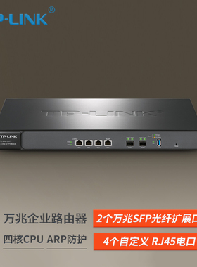 TP-LINK TL-ER6120T 多WAN口万兆路由器  带机500台 企业VPN 高速上网行为管理网关 AP管理 防火墙