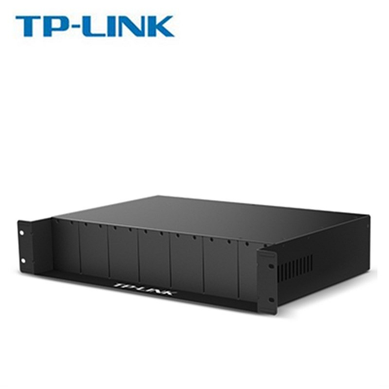 含增值税 TP-LINK普联TL-FC1400 14槽光纤收发器专用机架机柜2U尺寸tplink收发器箱电源兼容百兆千兆收发器