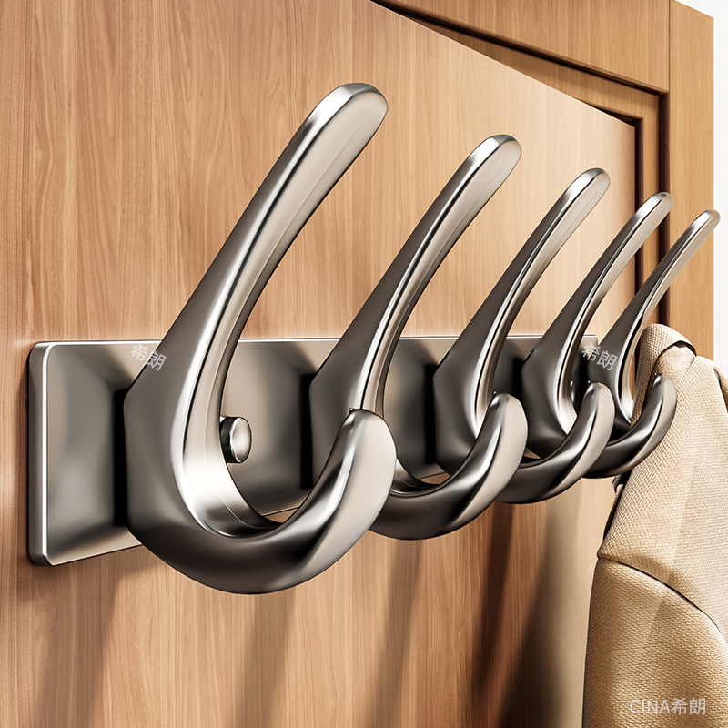 免打孔挂衣钩玄关排钩加厚