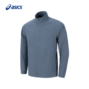 ASICS亚瑟士新款 男子轻量柔软跑步夹克拉链立领简约舒适运动外套