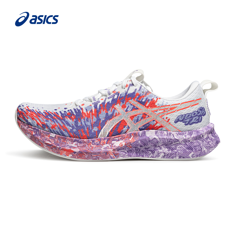 亚瑟士女子抓地透气竞速跑鞋