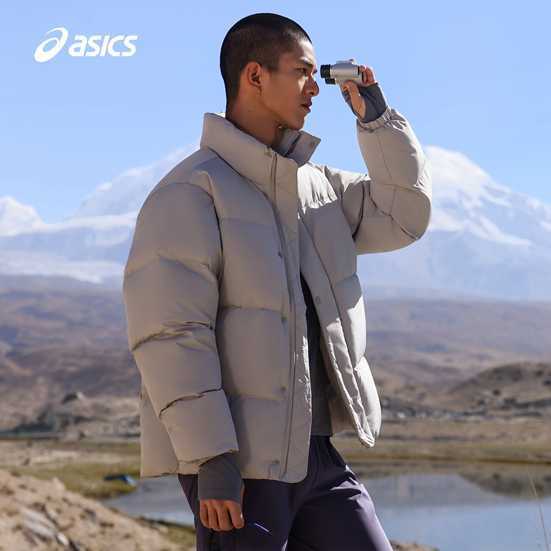 亚瑟士男子保暖羽绒棉服