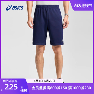 运动裤 ASICS亚瑟士男式 男子跑步舒适透气松紧抽绳9英寸运动短裤