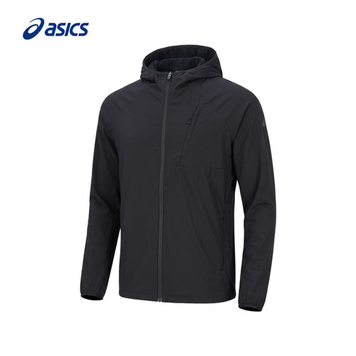 ASICS亚瑟士新款PRIMALOFT男子防风抓绒跑步夹克保暖连帽运动外套 - 封面