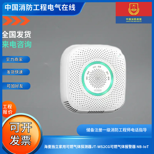 海曼独立家用可燃气体探测器JT-WS2CG可燃气体报警器 NB-IoT