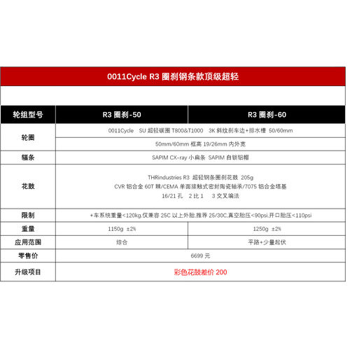 0011cycle碳刀轮组碳纤维