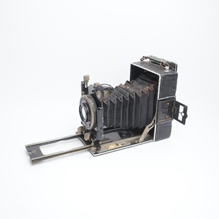 1930年代德国ihagee皮腔折叠照相机105 4.5蔡司镜头干板古董老真