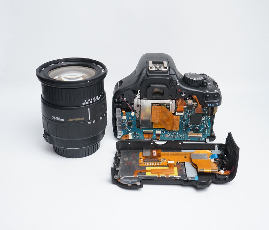 配件摆设品Canon佳能EOS 550D 适马28-105镜头数码单反故障拆零件