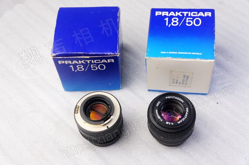 德国PENTACON PRAKTICA 50mm f1.8 潘太康百佳PB口镜头带包装纸盒