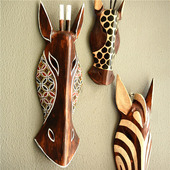 饰立体玄关走廊装 巴厘岛风格 壁饰酒吧墙面装 饰创意民宿实木雕刻饰