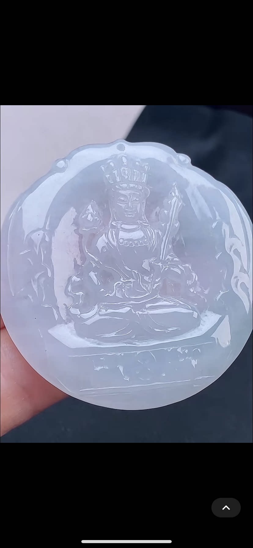 50.2-4.9mm,水润  虚空藏菩萨 吊坠，天然翡翠A货she6710-13