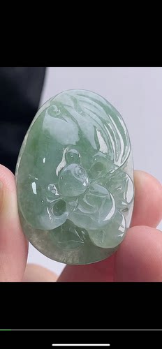 44-30-10mm,水润  冰透福在眼前吊坠，天然翡翠A货aaa6917十五