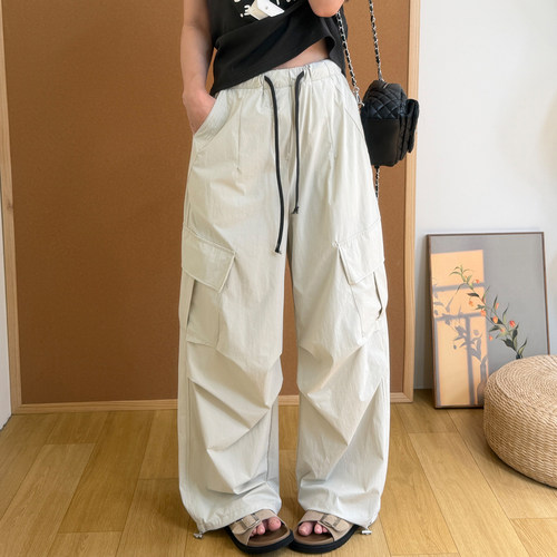 防晒工装裤！UPF50+凉感抗皱速干裤女夏季薄款伞兵机能感休闲裤