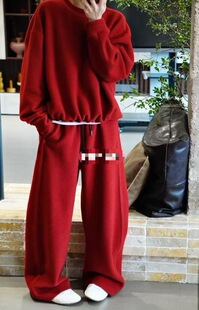 舒适细腻羊毛混纺百搭套装 价格私询2026设计师新款 休闲气质长袖