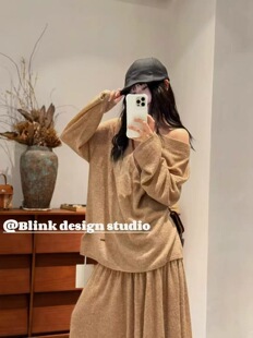 价格私询CJZP 2025早秋新款时髦单品必入款一字肩羊绒毛衣