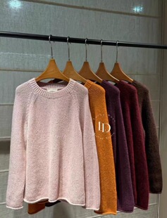 价格私询CJZP2025秋冬新款时尚百搭圆领羊绒毛衣