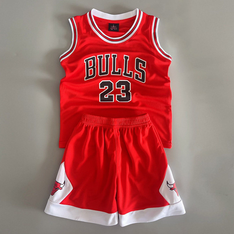 大人儿童背心篮球服套装公牛队23号球衣男女童速干运动训练服定制
