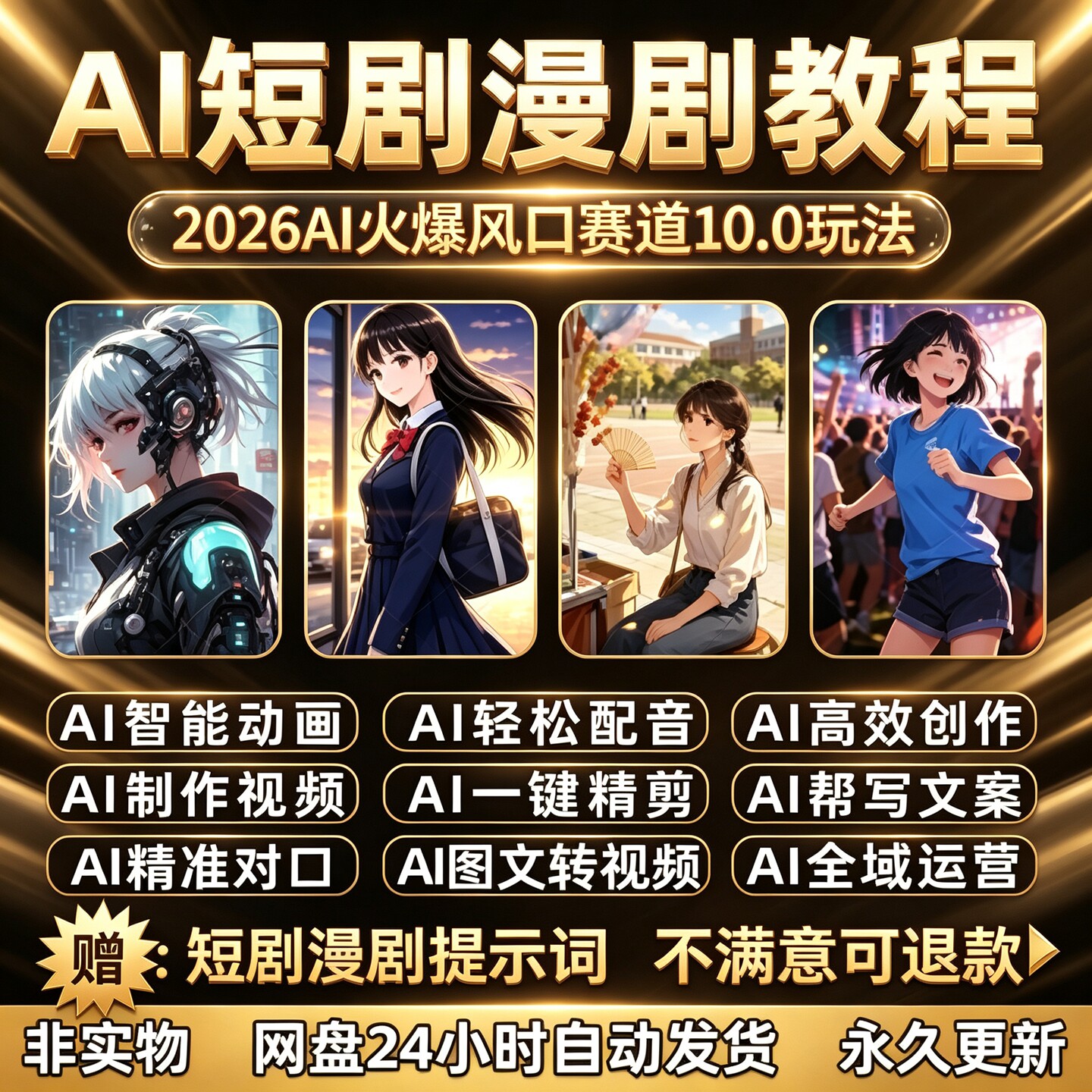 AI短剧漫剧视频生成与制作副业赚钱变现即梦seedance2.0教程