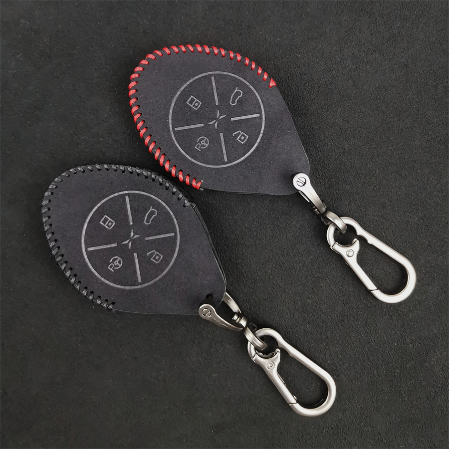 专用于小鹏车钥匙套翻毛皮