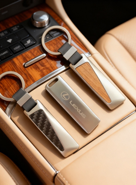 汽车钥匙扣雷克萨斯LSISCTGS车nx200 250es300hlx570碳纤维钥匙链