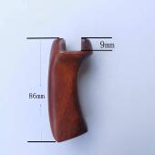 惊雷弹弓手柄实木檀木手工手柄整套配螺丝扳手