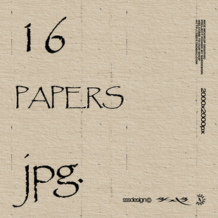 SSSDESIGN 文艺做旧复古特种纸张纸板肌理底纹背景图手写英文字体