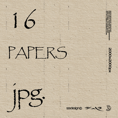 SSSDESIGN 文艺做旧复古特种纸张纸板肌理底纹背景图手写英文字体