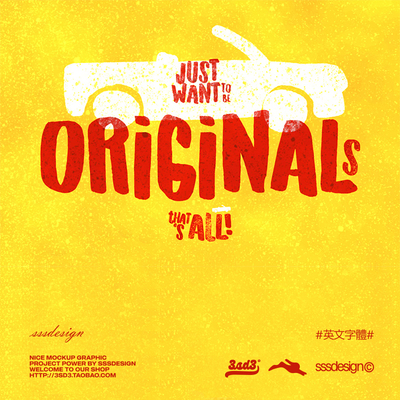 3SD3 趣味卡通美式复古磨损儿童手写艺术风格PROCREATE英文字体包