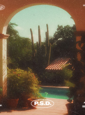 3SD3 复古做旧肌理噪点Y2K阳光辉光人物风景照片效果样机设计素材