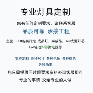led灯具定制来图12v24v5v220v110vled灯泡电源光源灯板3w超亮
