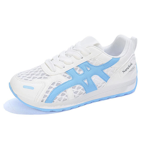 夏季女鞋新款透气镂空阿甘鞋女韩版厚底圆头休闲运动鞋学生网面鞋