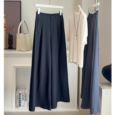 西装阔腿裤女2025春秋季新款