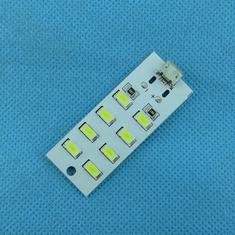 8灯珠LED 照明灯板 USB移动灯 地摊灯 应急灯 小夜灯 铝基板