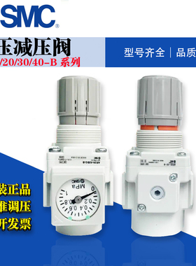 SMC减压阀AR10/20/30/40-01/02/03/04/B/G/E/BG/BE/H-B真空过滤器