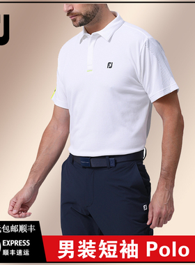 FootJoy高尔夫男士T恤FJ夏季短袖golf运动POLO衫81794 81795