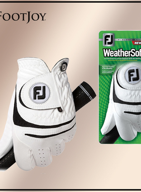 FootJoy高尔夫手套 WeatherSof男士舒适透气Golf 左/右手