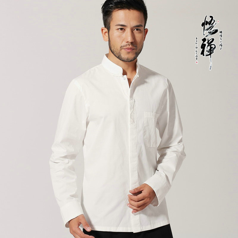 唐装青年中式风汉服春秋季打底衫