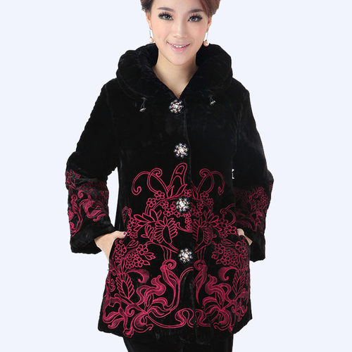 棉袄唐装奶奶婆婆棉衣冬装外套