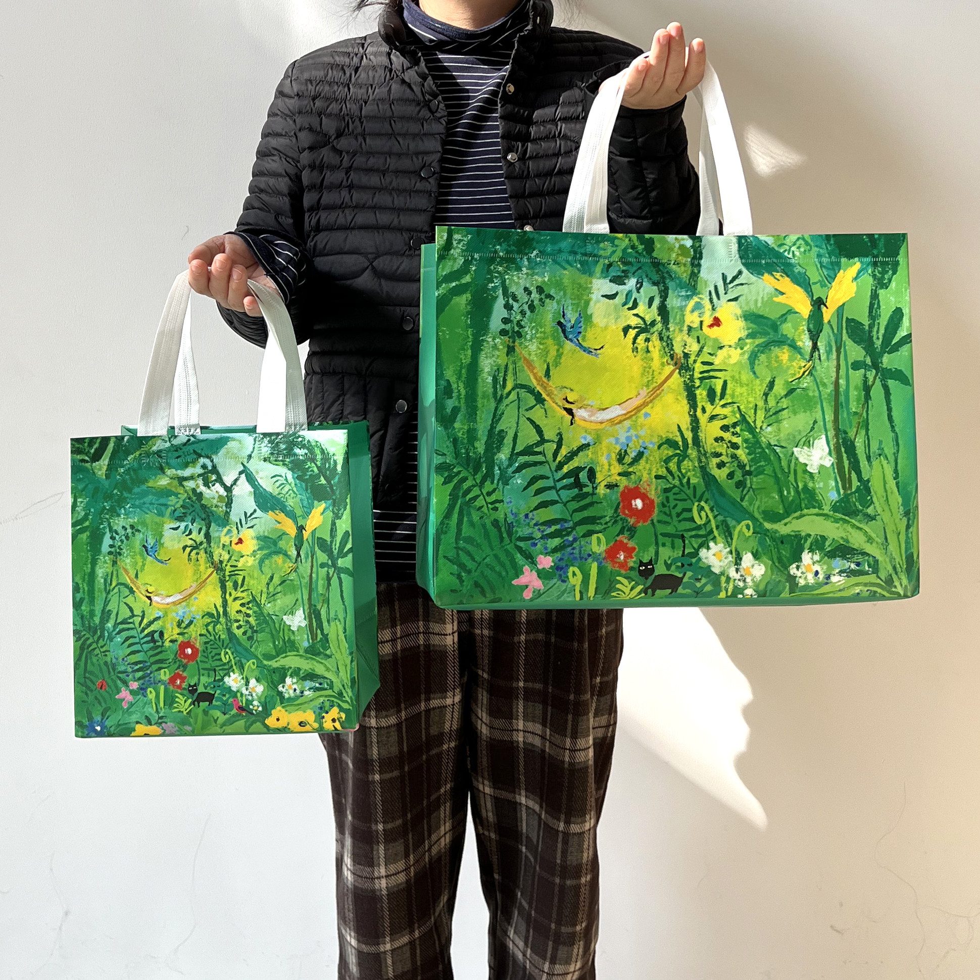 【绿色幻想 】无纺布袋（防水防油）服装店袋子 礼品袋子外卖袋子