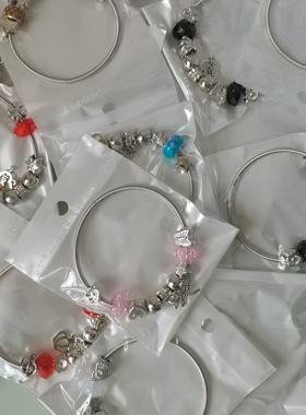 地摊夜市景区热卖复古保色潘家风格串珠手镯女款轻奢饰品小礼品