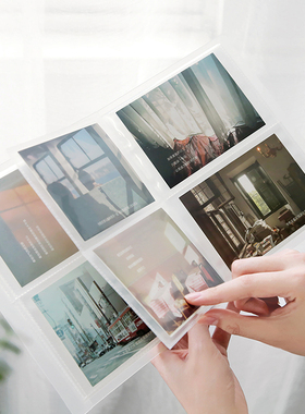 3寸小卡卡册相册拍立得追星4寸5寸6寸明信片插袋收纳册高透明相簿