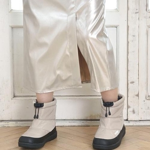 MOZ复古北欧风户外防水防滑保暖加绒日系雪地靴女靴短靴