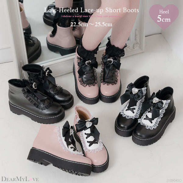 清仓68！梦展*望少女lolita洛丽塔拼色蝴蝶结蕾丝小短靴女鞋,女鞋,浅口单鞋,淘宝优惠券,粉丝福利购,淘宝优惠卷