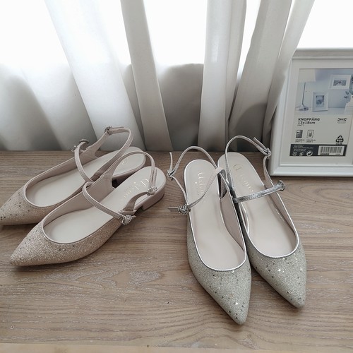 日系复古新品尖头一字扣带方跟